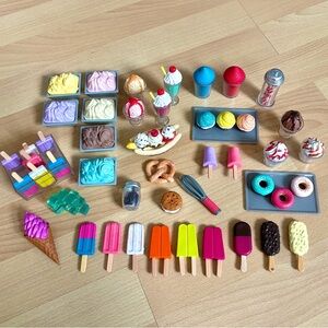 Our Generation Sweet Stop Ice Cream Truck Replacement Accessories Food Lot Set